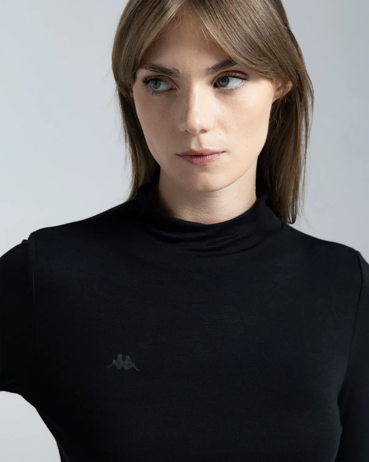 Siyah Egata Kadın Siyah Slim Fit Tişört