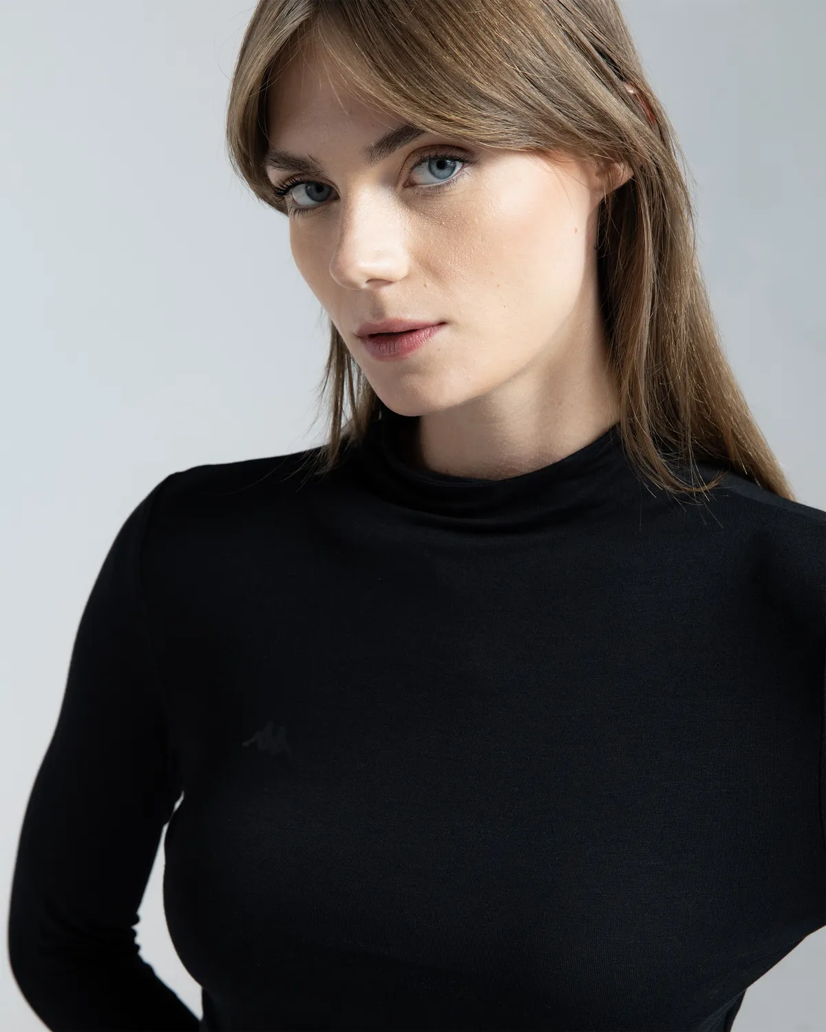 Siyah Egata Kadın Siyah Slim Fit Tişört