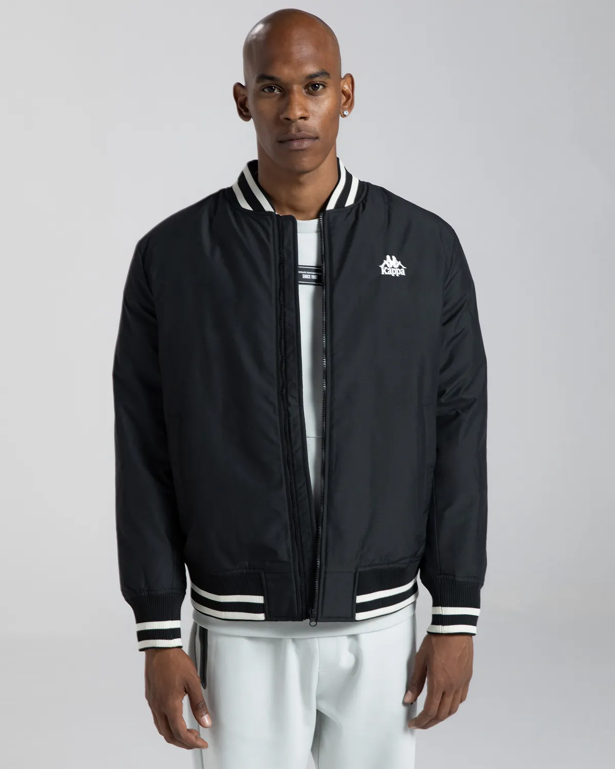 Siyah Authentic Gomin Erkek Siyah Comfort Fit Bomber Ceket