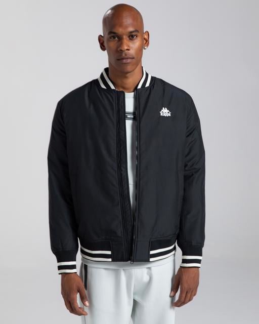Siyah Authentic Gomin Erkek Siyah Comfort Fit Bomber Ceket - KAPPA® Türkiye