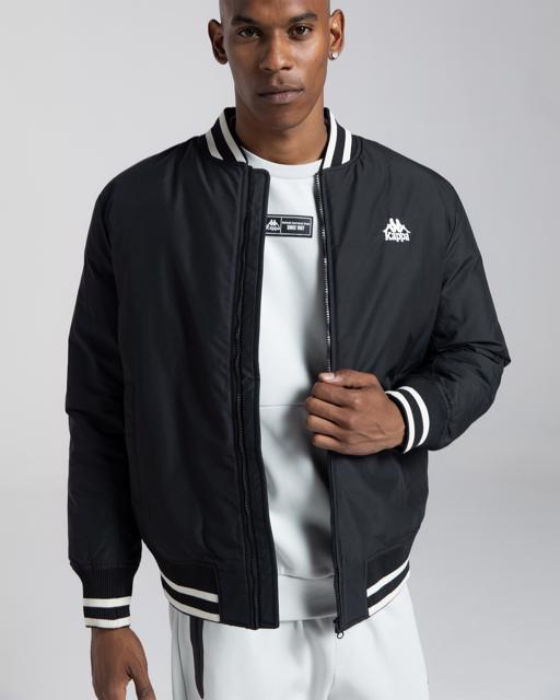 Siyah Authentic Gomin Erkek Siyah Comfort Fit Bomber Ceket - KAPPA® Türkiye