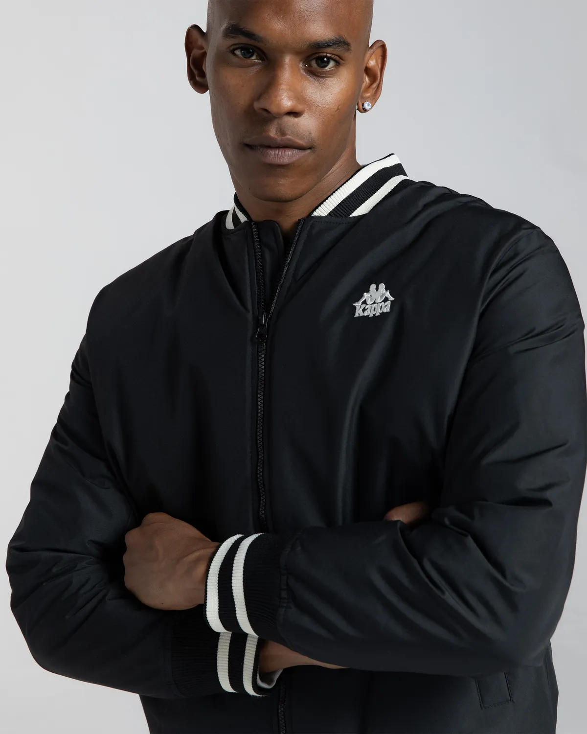 Siyah Authentic Gomin Erkek Siyah Comfort Fit Bomber Ceket