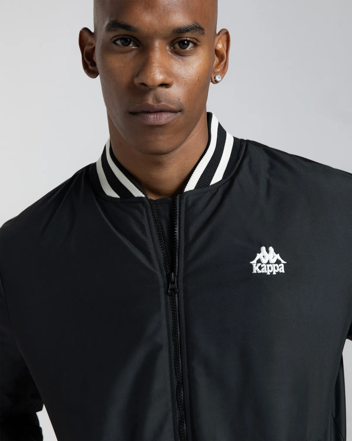 Siyah Authentic Gomin Erkek Siyah Comfort Fit Bomber Ceket