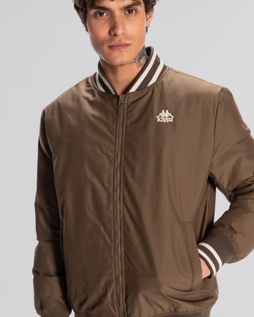 Yeşil Authentic Gomin Erkek Haki Comfort Fit Bomber Ceket - KAPPA® Türkiye
