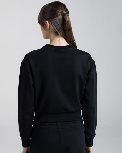 Siyah Authentic Michi Kadın Siyah Regular Sweatshirt - KAPPA® Türkiye