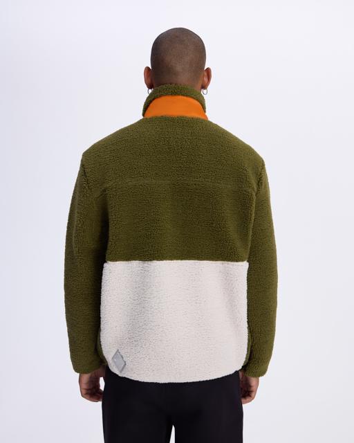 Yeşil Hanoran Erkek Haki-Ekru-Turuncu Regular Fit Sherpa - KAPPA® Türkiye