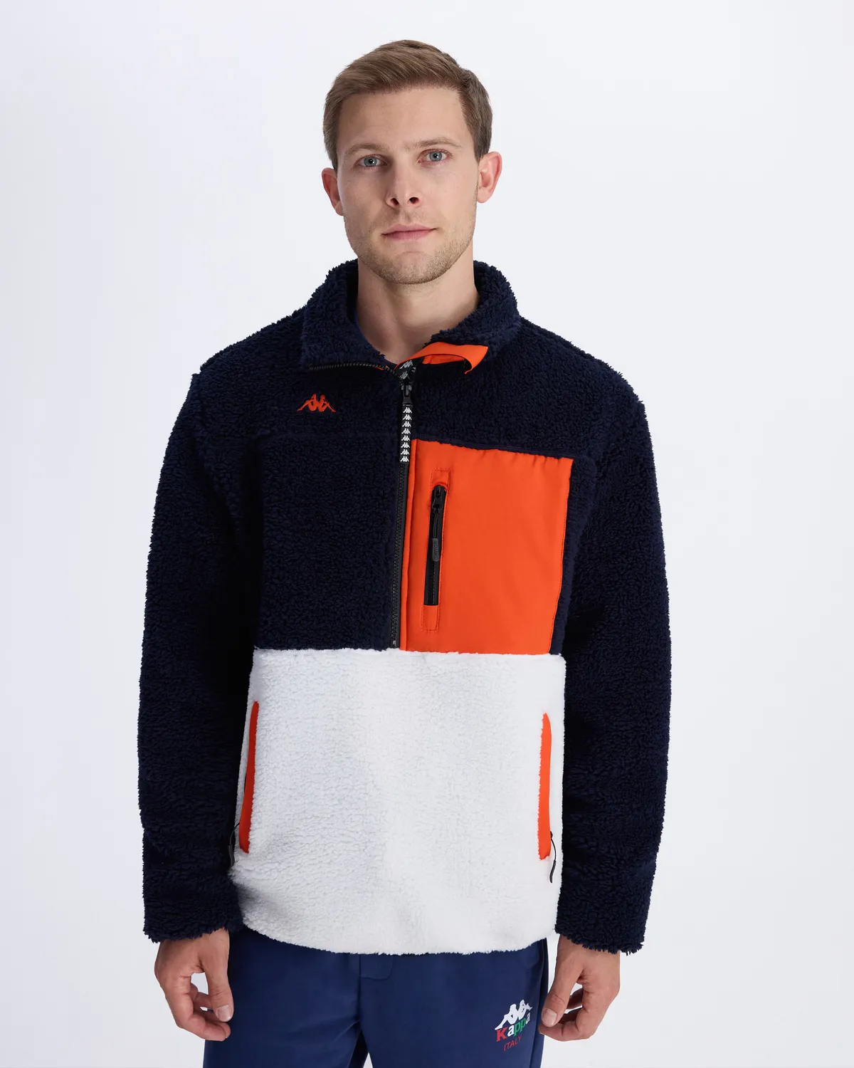 Mavi Hanoran Erkek Lacivert-Ekru-Turuncu Regular Fit Sherpa