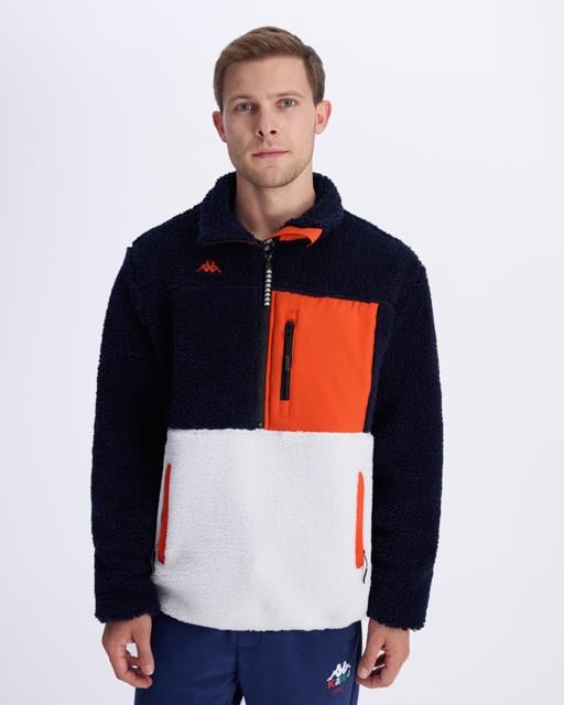 Mavi Hanoran Erkek Lacivert-Ekru-Turuncu Regular Fit Sherpa - KAPPA® Türkiye