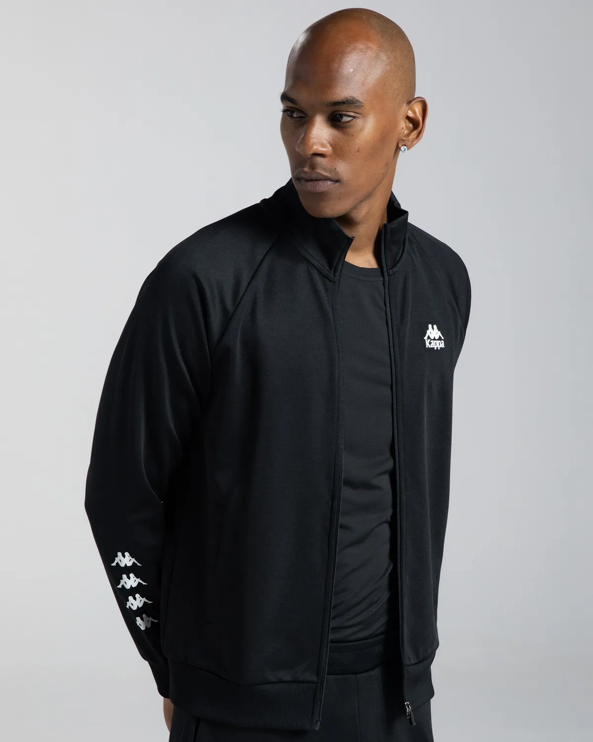 Siyah Authentic Joe Erkek Siyah Regular Fermuarlı Eşofman Üstü