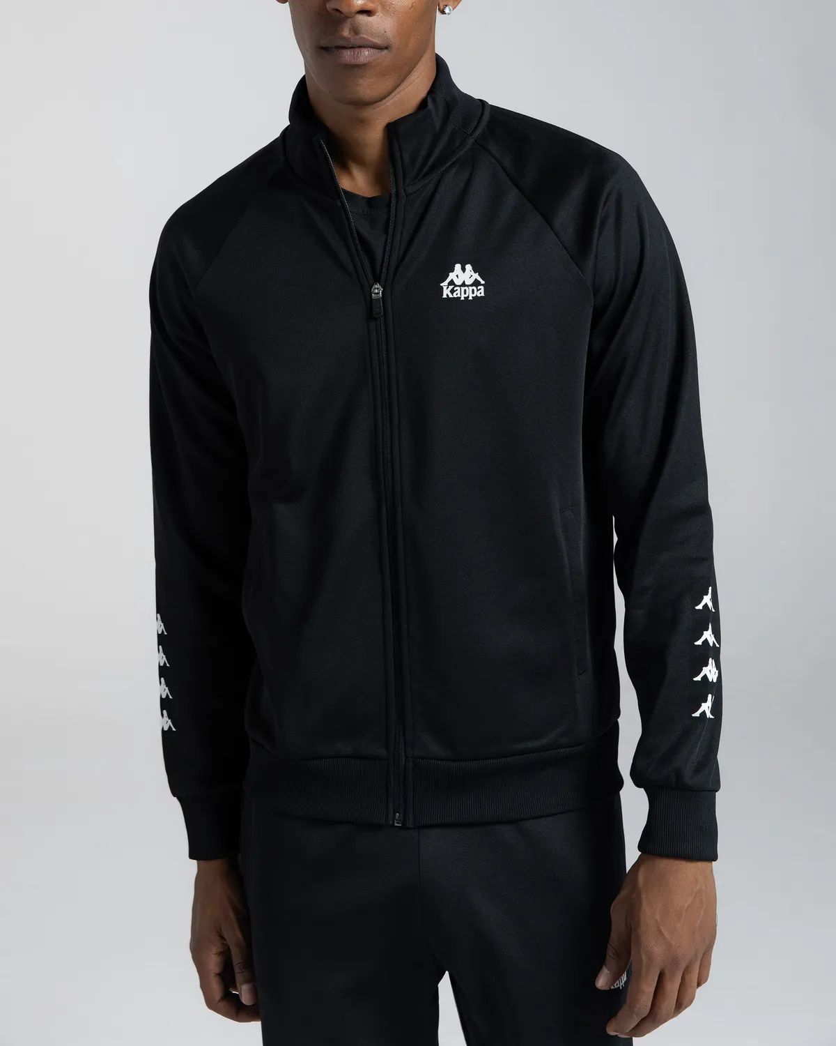 Siyah Authentic Joe Erkek Siyah Regular Fermuarlı Eşofman Üstü