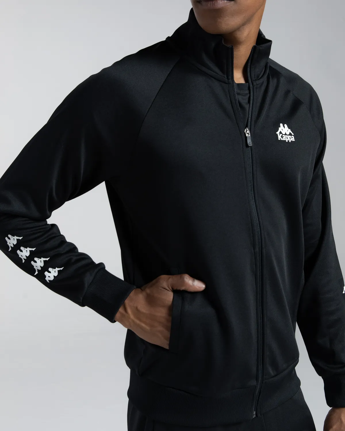 Siyah Authentic Joe Erkek Siyah Regular Fermuarlı Eşofman Üstü