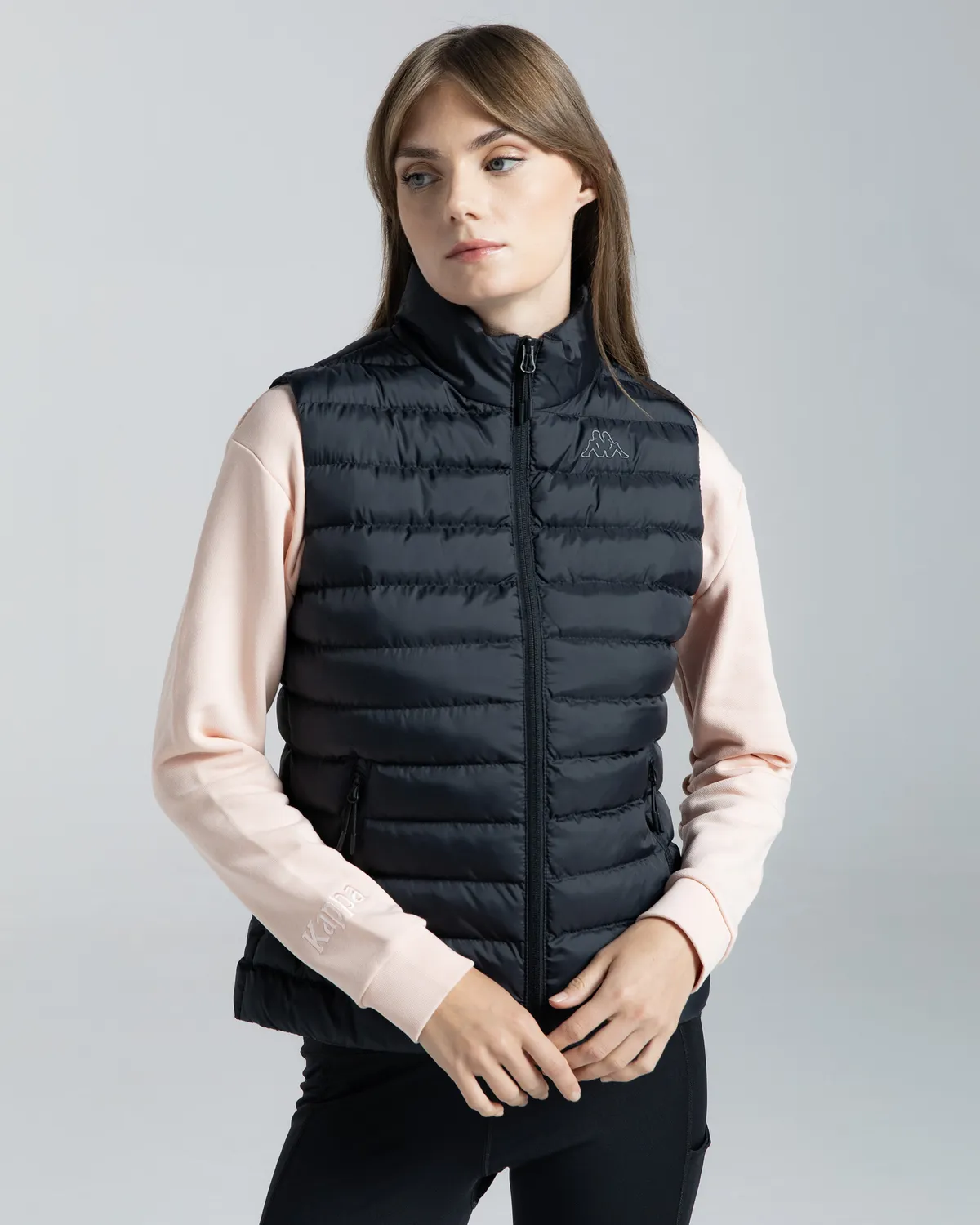 Siyah Logo Tona Kadın Siyah Regular Fit Yelek