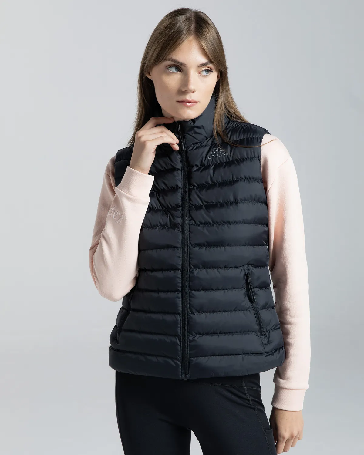 Siyah Logo Tona Kadın Siyah Regular Fit Yelek