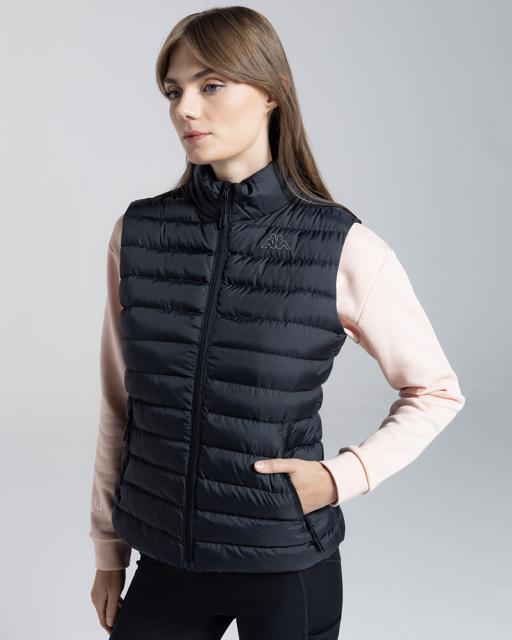 Siyah Logo Tona Kadın Siyah Regular Fit Yelek - KAPPA® Türkiye