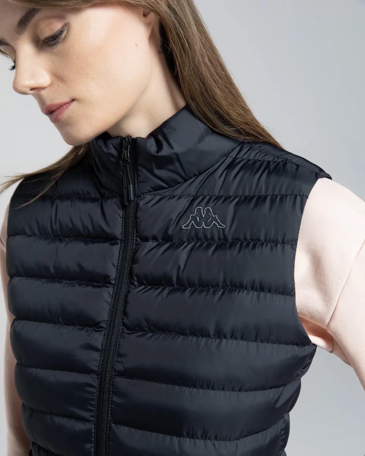 Siyah Logo Tona Kadın Siyah Regular Fit Yelek