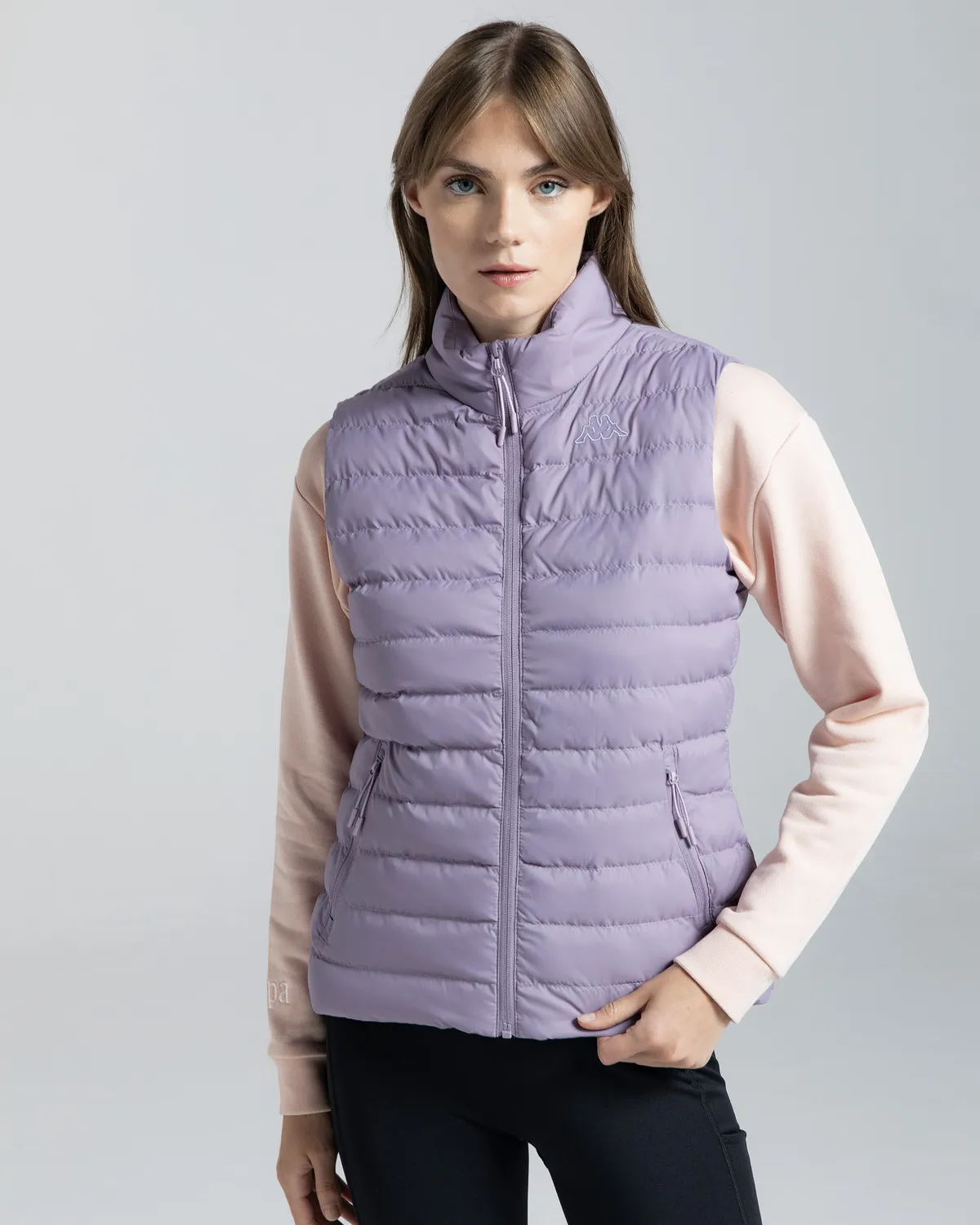 Mor Logo Tona Kadın Lila Regular Fit Yelek