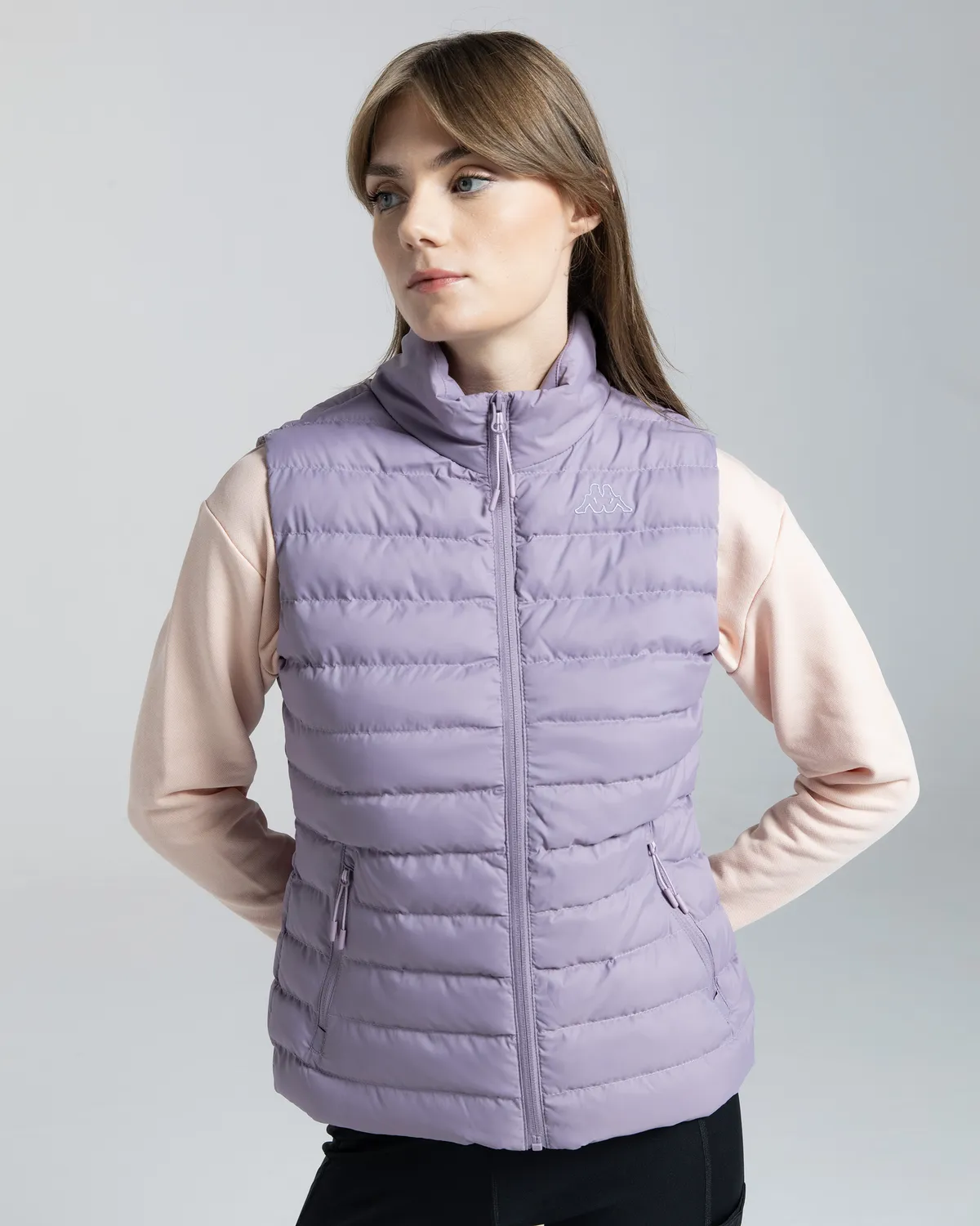 Mor Logo Tona Kadın Lila Regular Fit Yelek