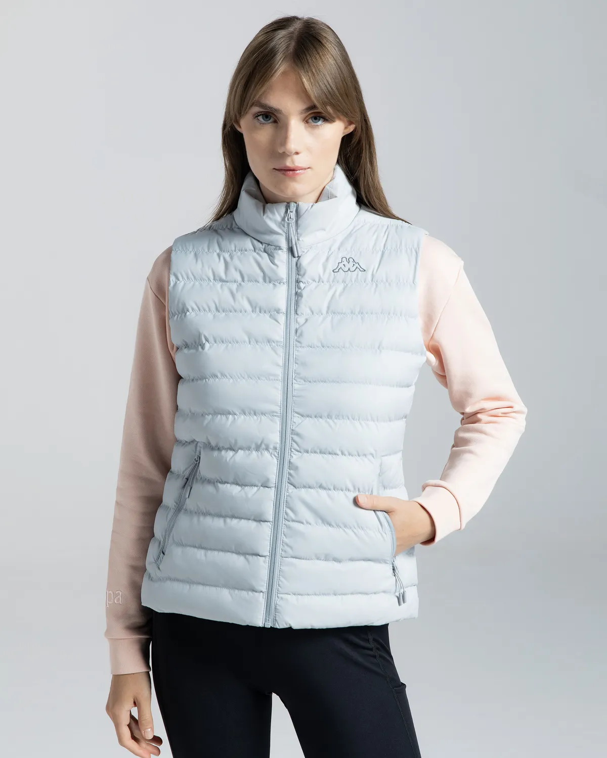 Gri Logo Tona Kadın Gri Regular Fit Yelek