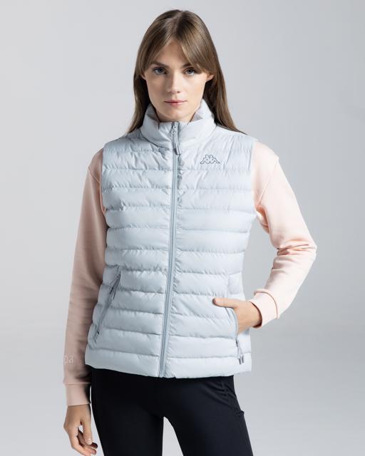 Gri Logo Tona Kadın Gri Regular Fit Yelek - KAPPA® Türkiye