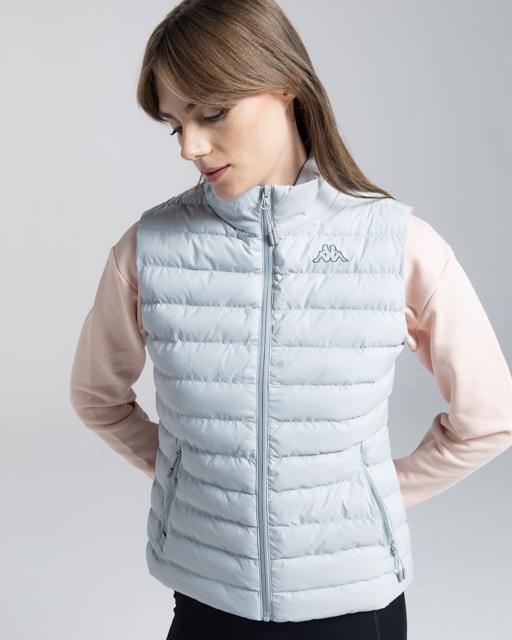 Gri Logo Tona Kadın Gri Regular Fit Yelek - KAPPA® Türkiye