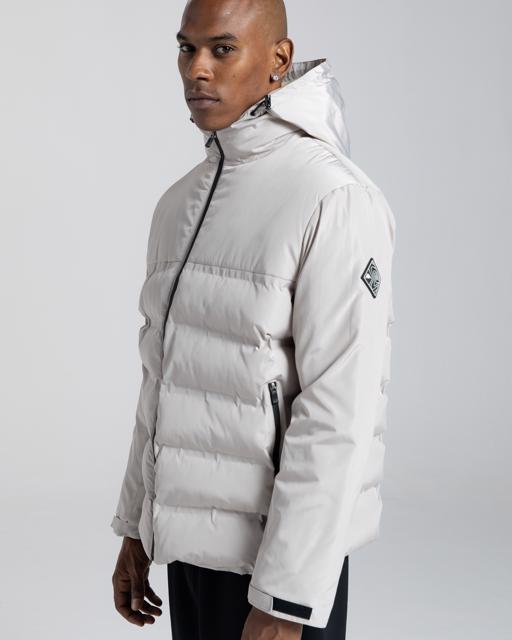 Gri Authentic Rio Erkek Gri Regular Fit Şişme Mont - KAPPA® Türkiye