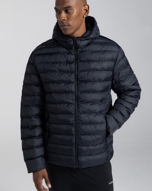 Siyah Logo Rina Erkek Siyah Regular Fit Şişme Mont - KAPPA® Türkiye