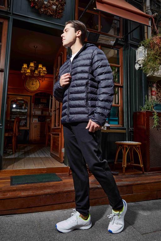 Siyah Logo Rina Erkek Siyah Regular Fit Şişme Mont - KAPPA® Türkiye