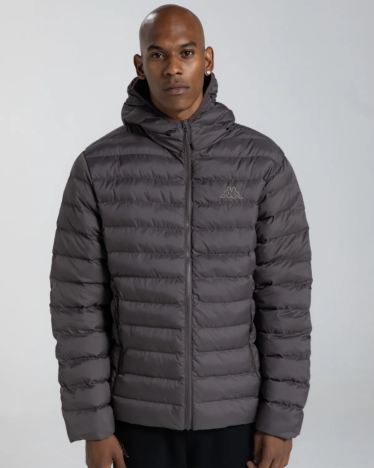 Kahverengi Logo Rina Erkek Kahverengi Regular Fit Şişme Mont