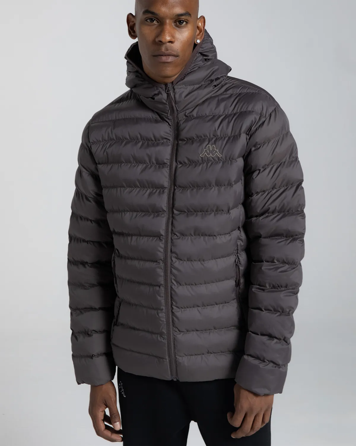 Kahverengi Logo Rina Erkek Kahverengi Regular Fit Şişme Mont