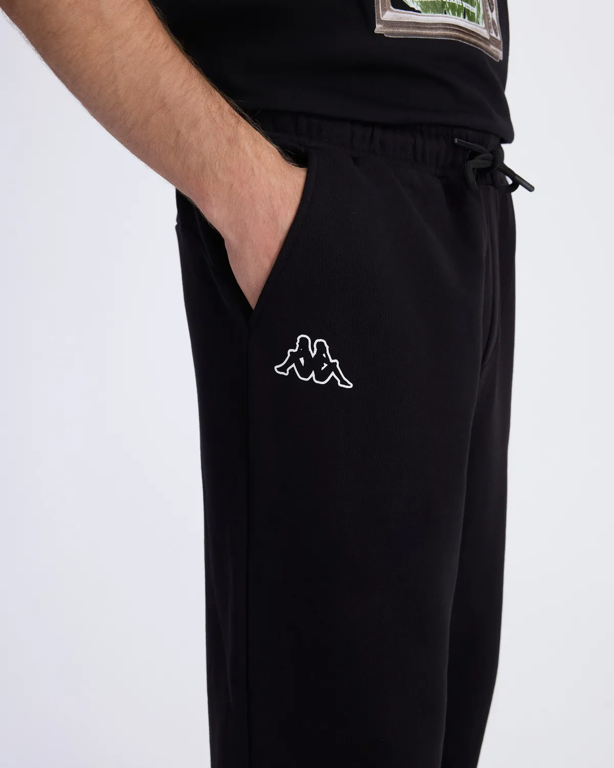 Siyah Fadejo Erkek Siyah Regular Fit Eşofman Altı