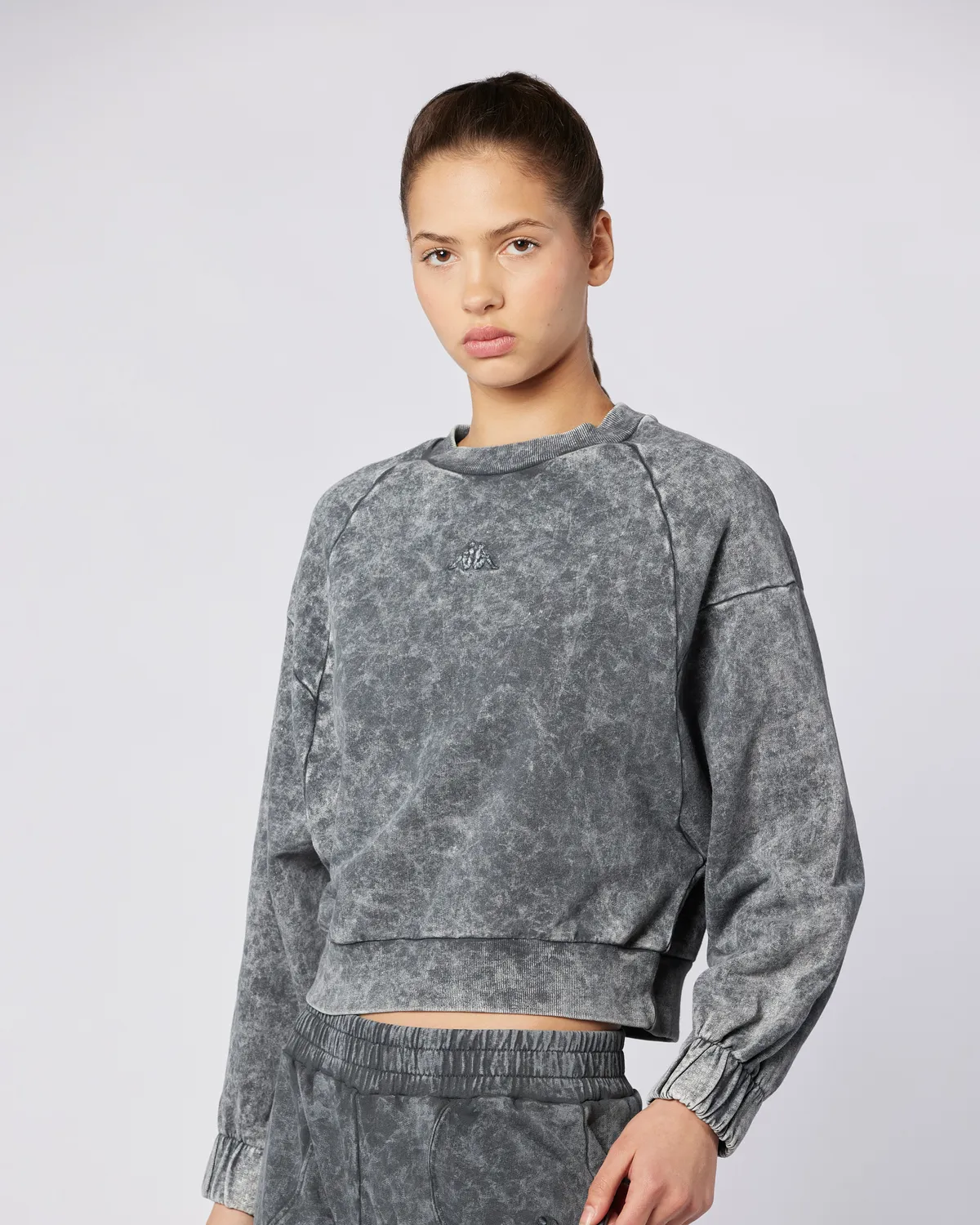 Siyah Jessa As Crew Kadın Antrasit Comfort Fit Sweatshirt