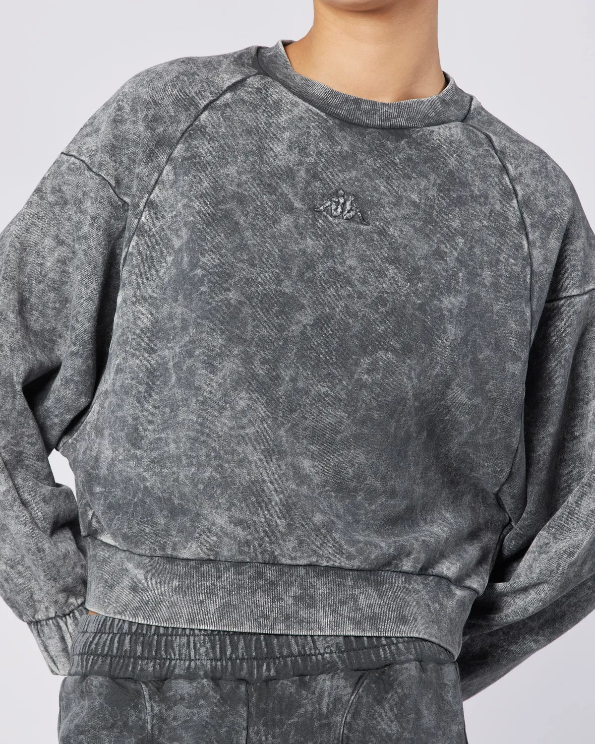 Siyah Jessa As Crew Kadın Antrasit Comfort Fit Sweatshirt