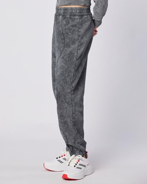 Siyah Stichas Jogger Kadın Antrasit Comfort Fit Eşofman Altı - KAPPA® Türkiye