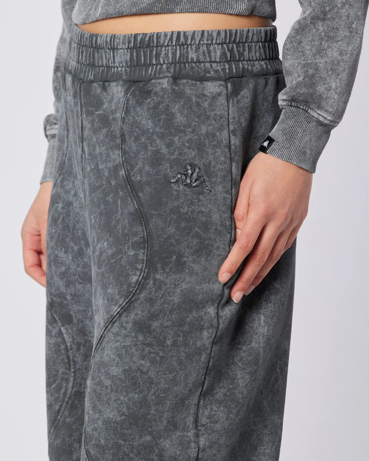 Siyah Stichas Jogger Kadın Antrasit Comfort Fit Eşofman Altı