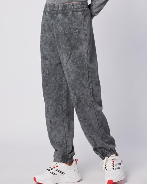 Siyah Stichas Jogger Kadın Antrasit Comfort Fit Eşofman Altı - KAPPA® Türkiye