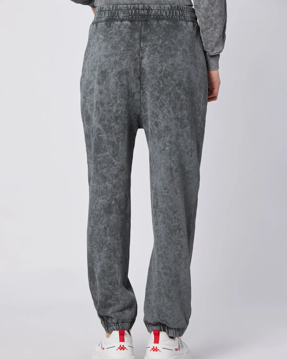 Siyah Stichas Jogger Kadın Antrasit Comfort Fit Eşofman Altı