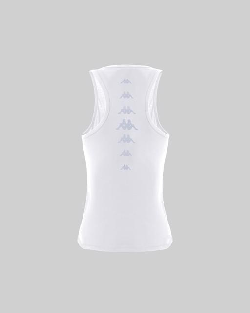 Beyaz Survivor Woman Tank 4 Kadın Beyaz Regular Fit Atlet - KAPPA® Türkiye