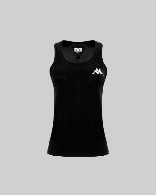 Siyah Survivor Woman Tank 4 Kadın Siyah Regular Fit Atlet - KAPPA® Türkiye