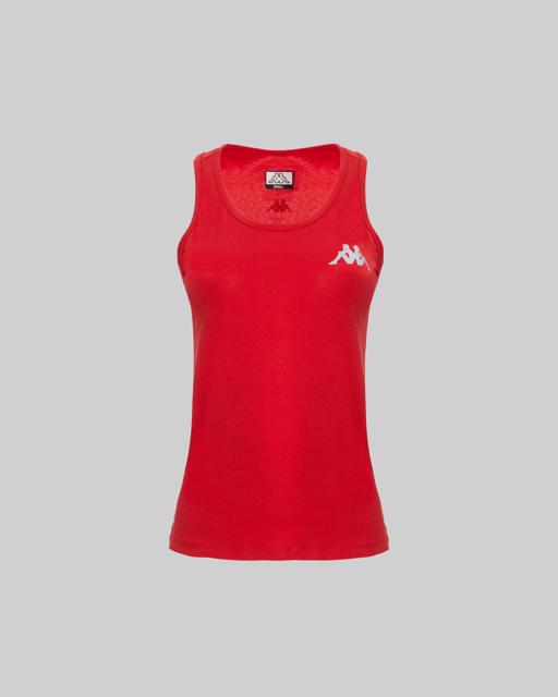 Kırmızı Survivor Woman Tank 4 Kadın Kırmızı Regular Fit Atlet - KAPPA® Türkiye