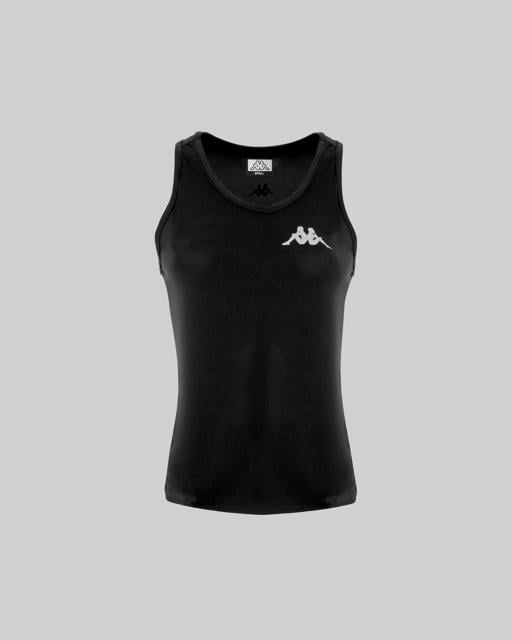 Siyah Survivor Woman Poly Tank 5 Kadın Siyah Regular Fit Atlet - KAPPA® Türkiye