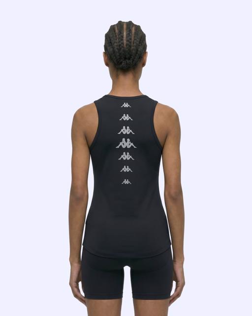 Siyah Survivor Woman Poly Tank 5 Kadın Siyah Regular Atlet - KAPPA® Türkiye