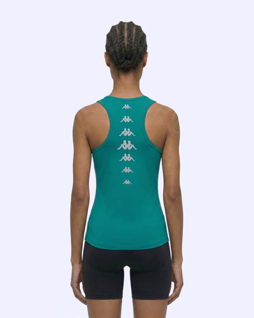 Yeşil Survivor Woman Poly Tank 5 Kadın Yeşil Regular Atlet - KAPPA® Türkiye