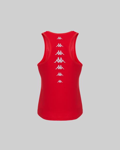 Kırmızı Survivor Woman Poly Tank 5 Kadın Kırmızı Regular Fit Atlet - KAPPA® Türkiye