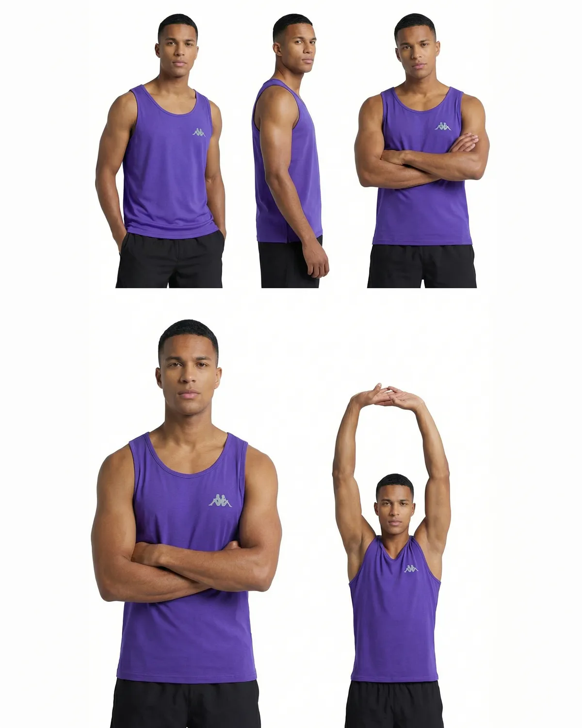 Mor Survivor Man Tank Erkek Mor Regular Atlet