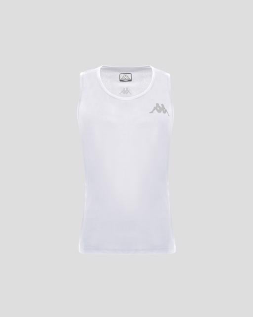 Beyaz Survivor Man Poly Tank 2 Erkek Beyaz Regular Fit Atlet - KAPPA® Türkiye