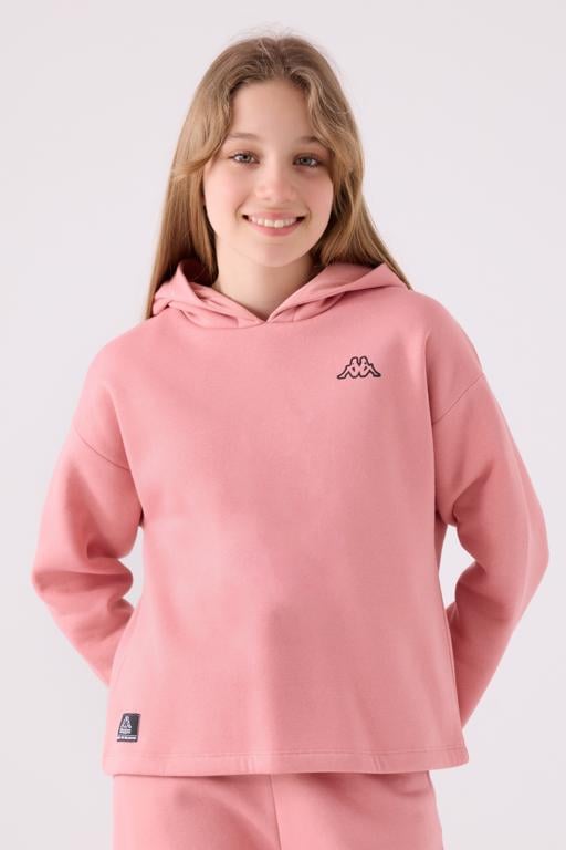 Pembe Delores Kız Çocuk Pembe Regular Sweatshirt - KAPPA® Türkiye
