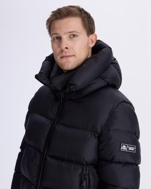 Siyah Authentic Gratia Erkek Siyah Comfort Şişme Mont - KAPPA® Türkiye