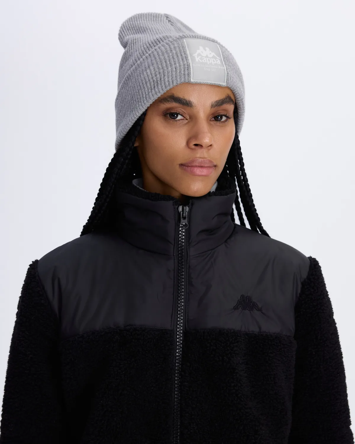 Siyah Authentic Sodani Kadın Siyah Oversize Fit Sherpa