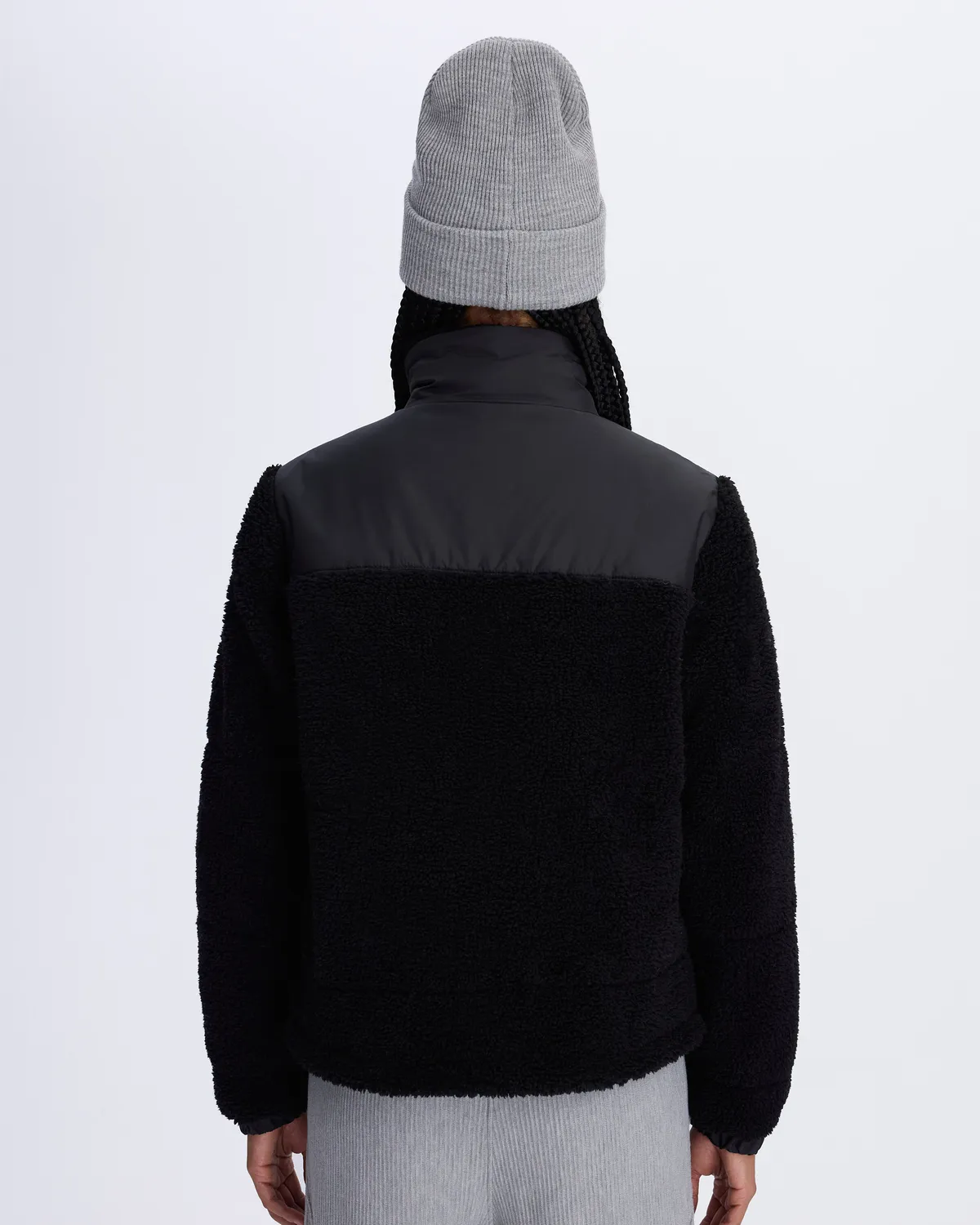 Siyah Authentic Sodani Kadın Siyah Oversize Fit Sherpa