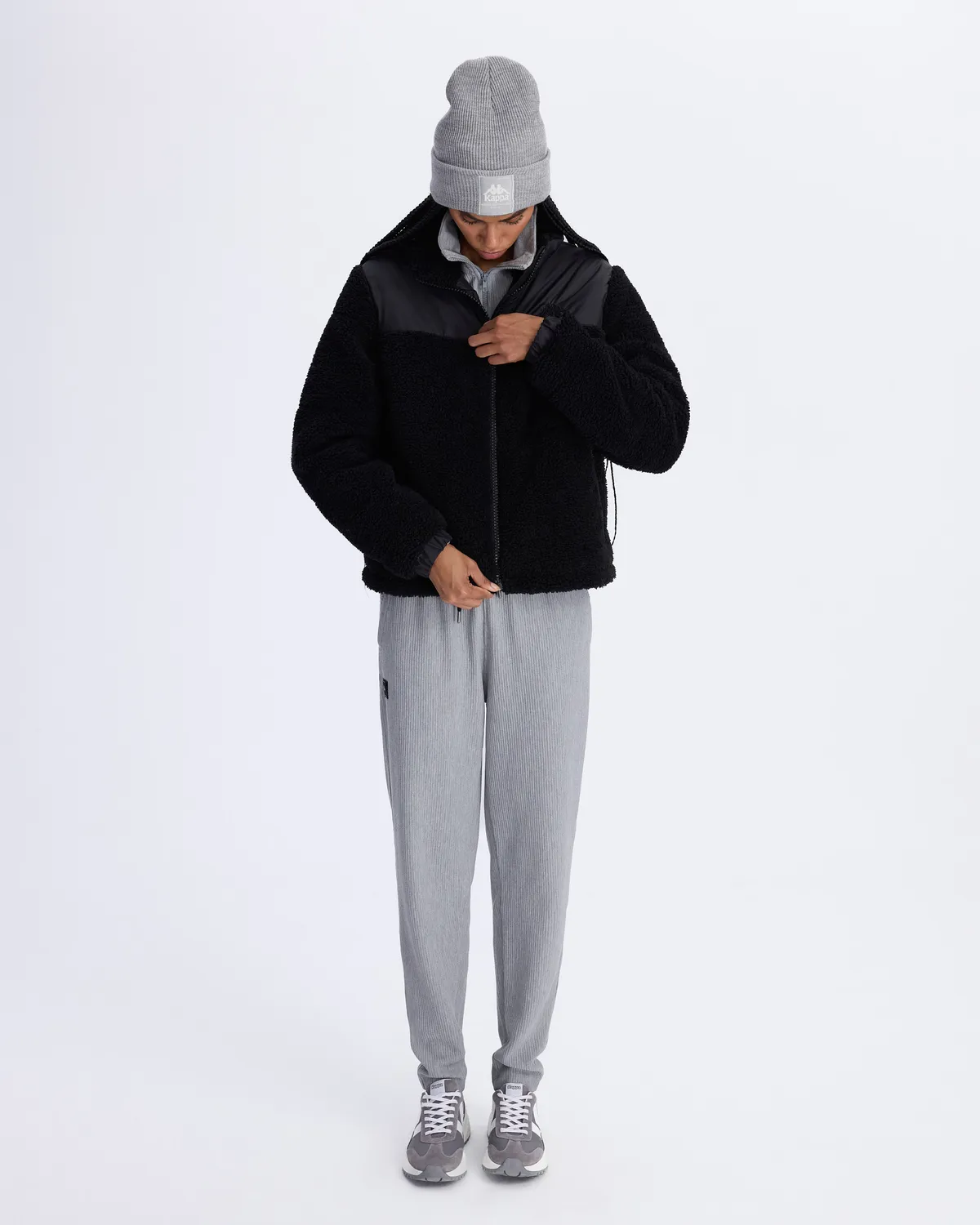 Siyah Authentic Sodani Kadın Siyah Oversize Fit Sherpa